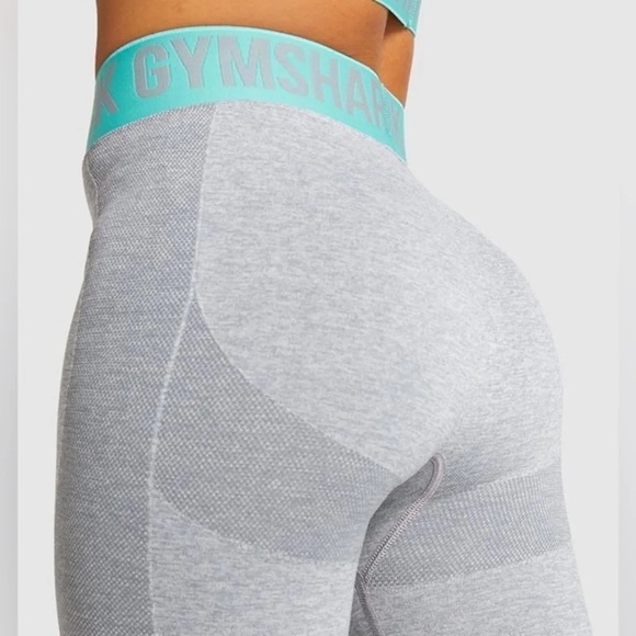 Gymshark flex leggings marled gray and blue - Picture 4 of 9